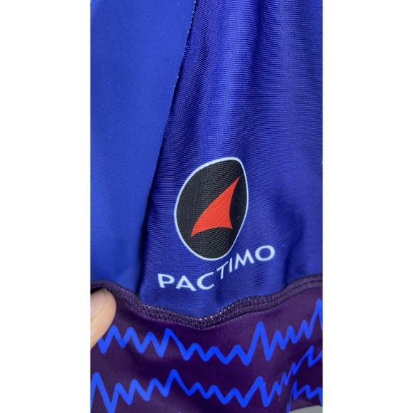 Pactimo Cycling Skinsuit Womens Small Blue SWAT Graphic Long Sleeve One Piece - Picture 3 of 11